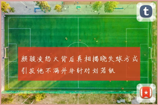 颜骏凌怒火背后真相揭晓失球方式引发他不满并非针对刘若钒